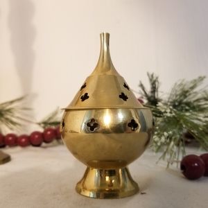 Large Brass Incense Burner